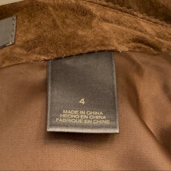 Liz Claiborne suede jacket chocolate Sz 4 - Picture 8 of 8